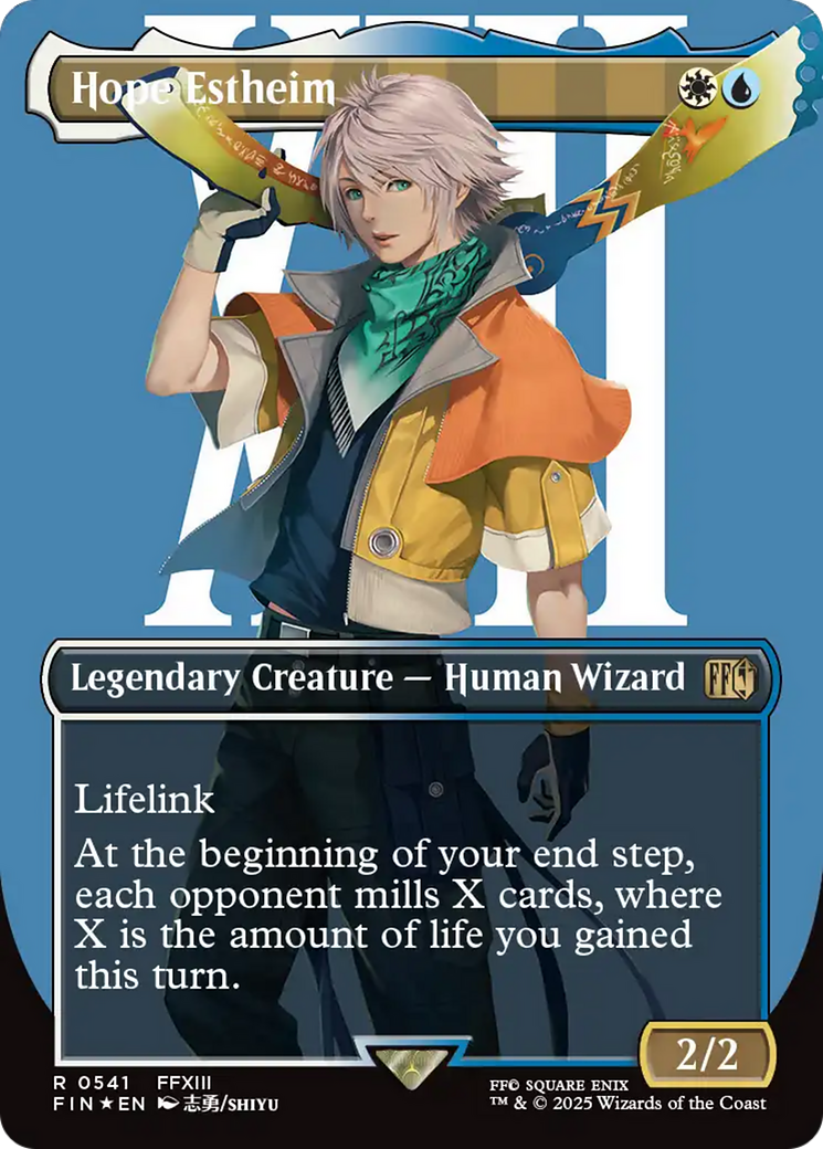 Hope Estheim (Borderless) (Surge Foil) (FIN-541) - FINAL FANTASY (Borderless) Foil