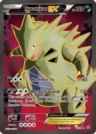 Tyranitar EX (91 Full Art) 91/98 - XY Ancient Origins Holofoil