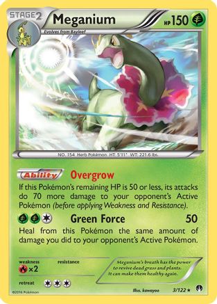 Meganium 3/122 - XY BREAKpoint Reverse Holofoil