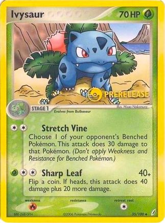 Ivysaur - 35/100 (Prerelease) 35 - Nintendo Promos Holofoil