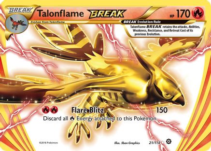 Talonflame BREAK 21/114 - XY Steam Siege Holofoil