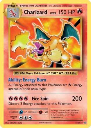 Charizard 11/108 - XY Evolutions Holofoil