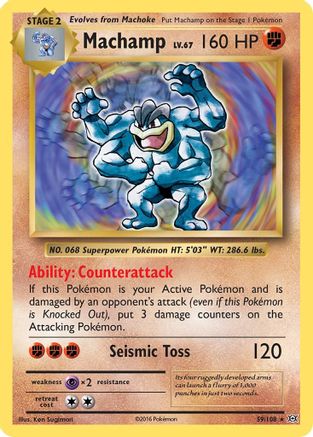 Machamp 59/108 - XY Evolutions Reverse Holofoil