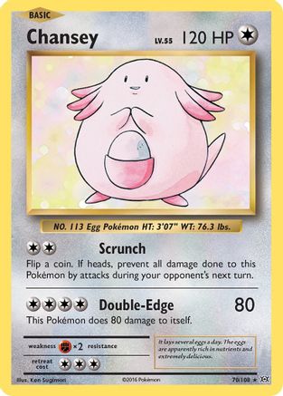 Chansey 70/108 - XY Evolutions Holofoil