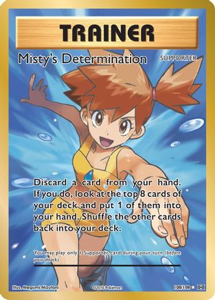 Misty's Determination (Full Art) 108/108 - XY Evolutions Holofoil