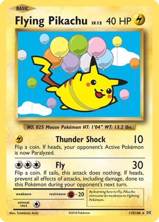 Flying Pikachu 110/108 - XY Evolutions