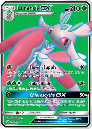 Lurantis GX (Full Art) 138/149 - SM Base Set Holofoil