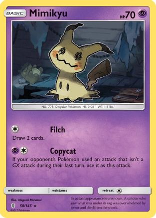 Mimikyu 58/145 - SM Guardians Rising Holofoil