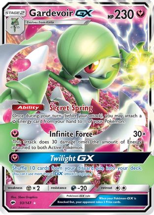 Gardevoir GX 93/147 - SM Burning Shadows Holofoil