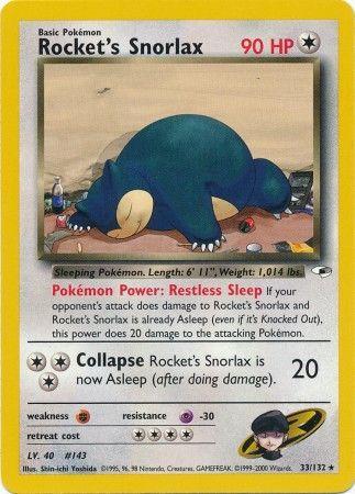 Rocket's Snorlax 33/132 - Gym Heroes Unlimited