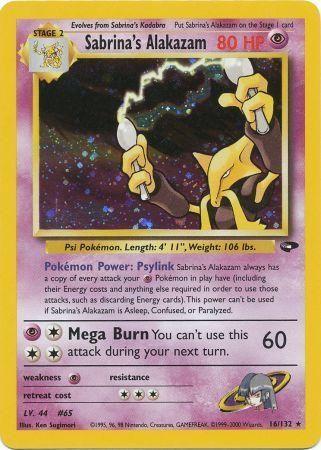 Sabrina's Alakazam 16/132 - Gym Challenge Unlimited Holofoil