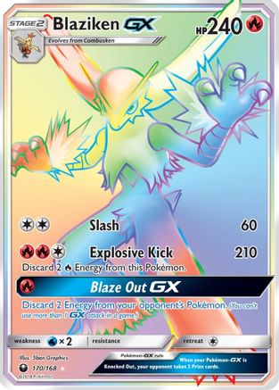 Blaziken GX (Secret) 170/168 - SM Celestial Storm Holofoil