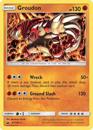 Groudon 81/168 - SM Celestial Storm Holofoil
