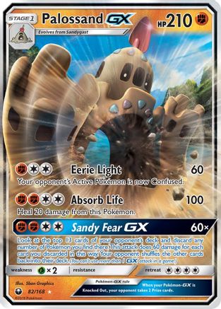 Palossand GX 82/168 - SM Celestial Storm Holofoil