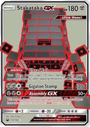 Stakataka GX (Full Art) 159/168 - SM Celestial Storm Holofoil