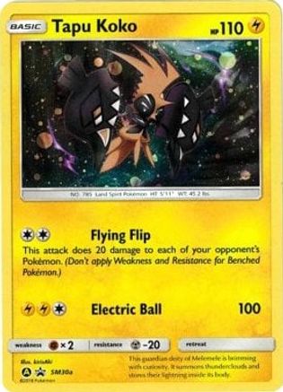 Tapu Koko - SM30a SM30a/248 - Alternate Art Promos Holofoil