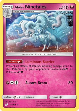 Alolan Ninetales 111/181 - SM Team Up Reverse Holofoil