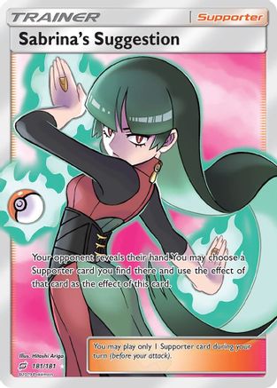 Sabrina's Suggestion (Full Art) 181/181 - SM Team Up Holofoil
