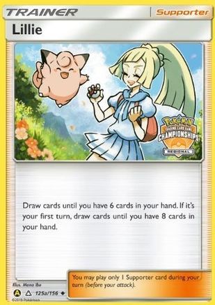 Lillie - 125a/156 (Regional Championships) 125a/156 - League & Championship Cards Reverse Holofoil