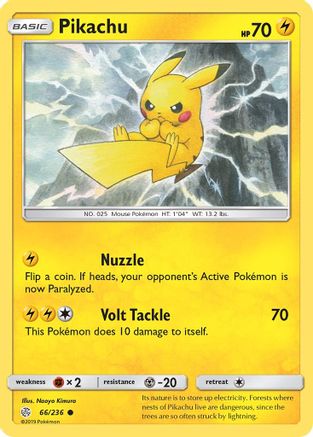 Pikachu 66/236 - SM Cosmic Eclipse Reverse Holofoil