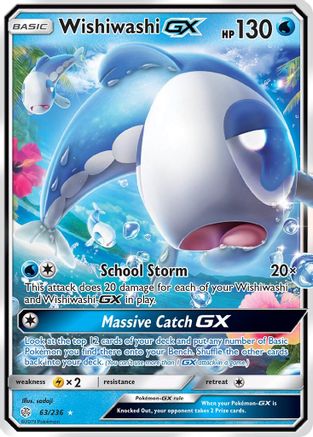 Wishiwashi GX 63/236 - SM Cosmic Eclipse Holofoil