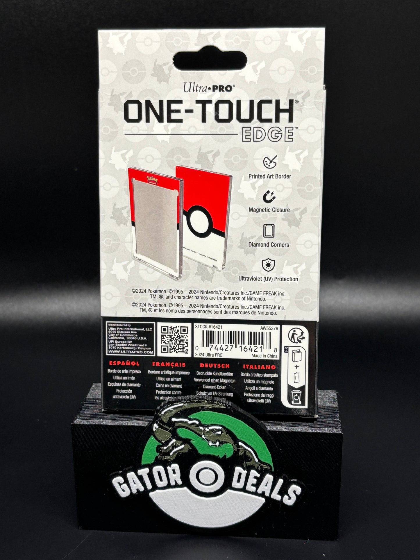 Ultra Pro One Touch Edge Magnetic Card Holder (35pt) - Poke Ball
