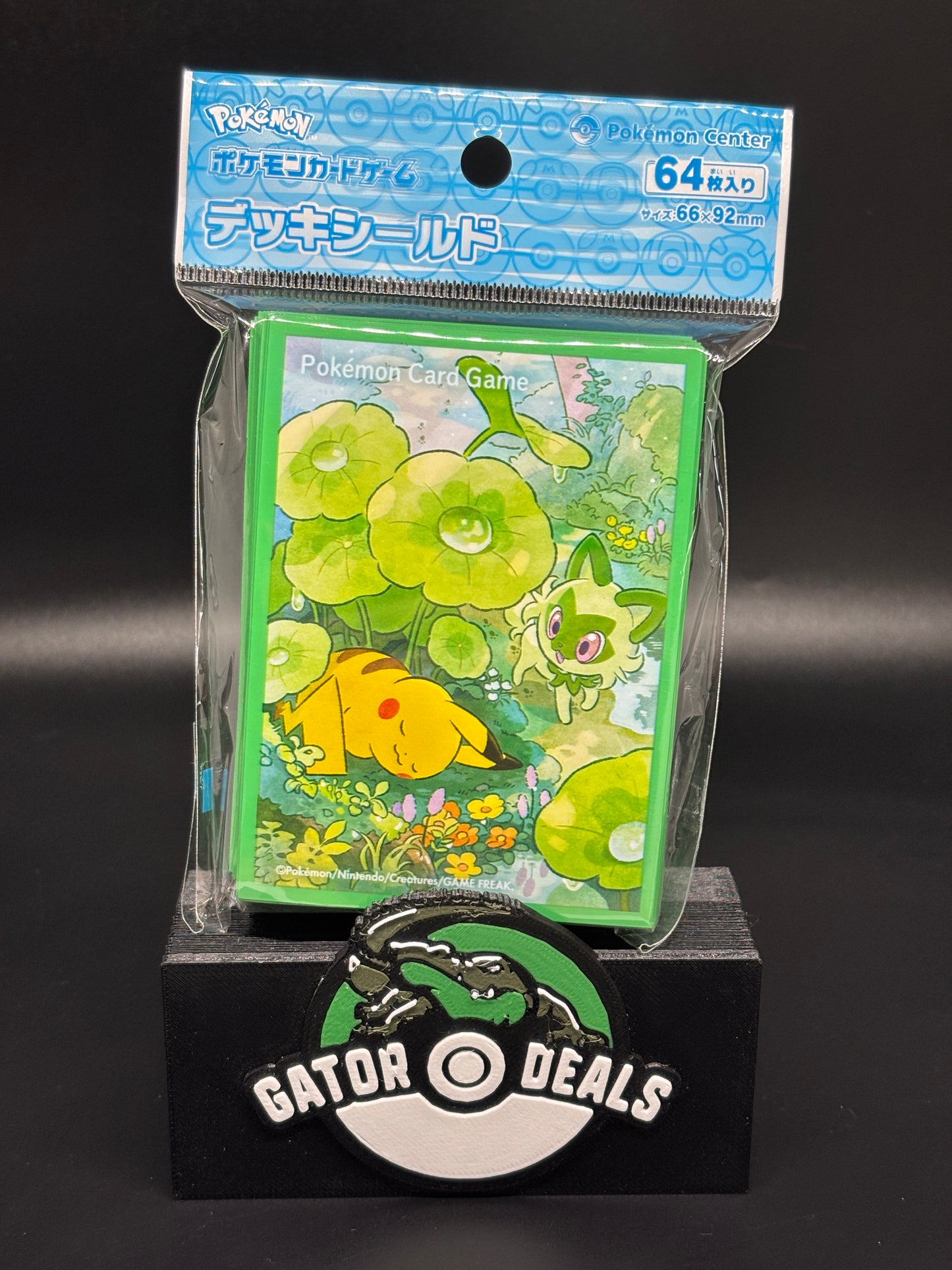 Pokemon TCG: Pokemon Center Japan Exclusive Card Sleeves - Pikachu & Sprigatito (64 Pack)