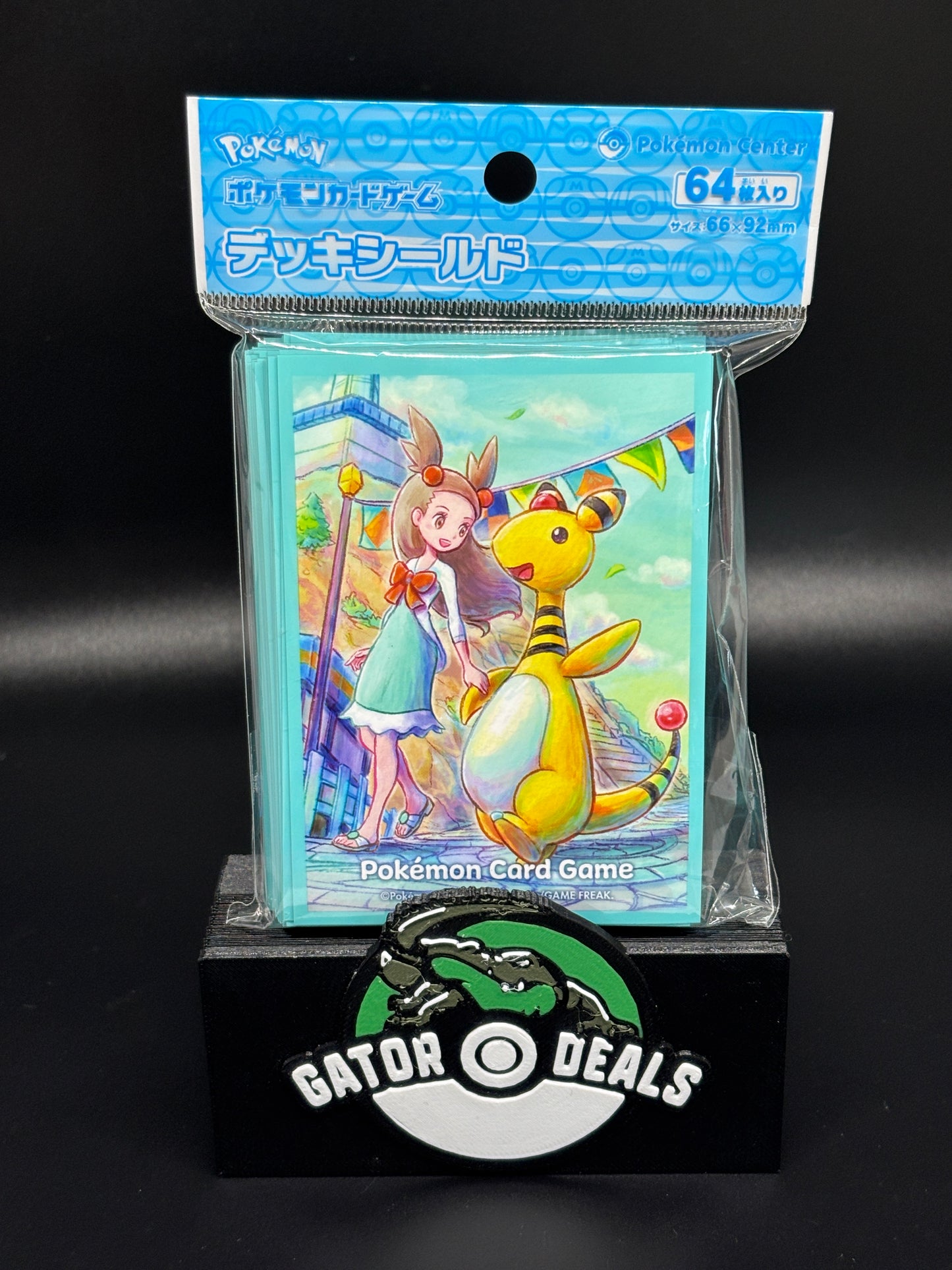 Pokemon TCG: Pokemon Center Japan Exclusive Card Sleeves - Jasmine & Ampharos (64 Pack)