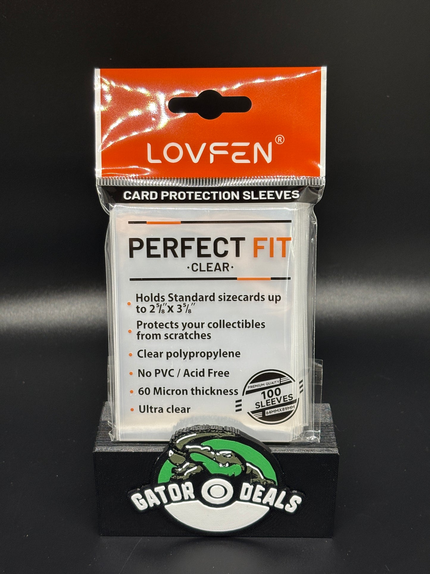 LOVFEN 100ct Clear Card Sleeves