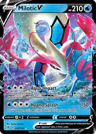 Milotic V 43/192 - SWSH02 Rebel Clash Holofoil