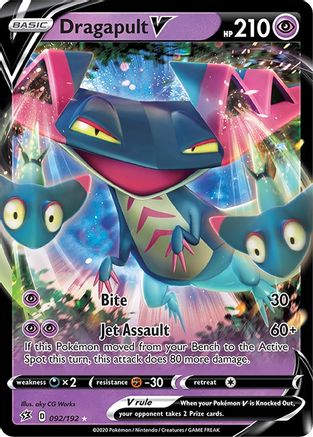 Dragapult V 92/192 - SWSH02 Rebel Clash Holofoil