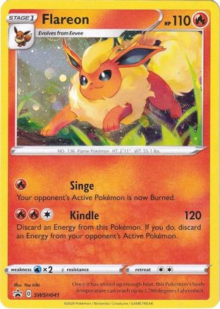 Flareon - SWSH041 SWSH041/307 - SWSH Sword & Shield Promo Cards Holofoil