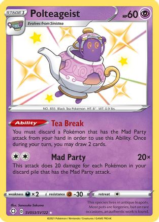 Polteageist SV053/122 - Shining Fates Shiny Vault Holofoil