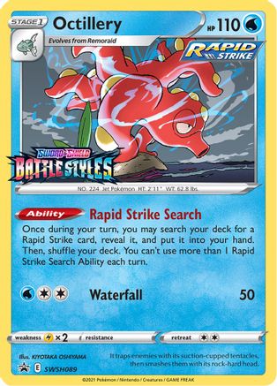 Octillery - SWSH089 (Prerelease) SWSH089/307 - SWSH Sword & Shield Promo Cards Holofoil