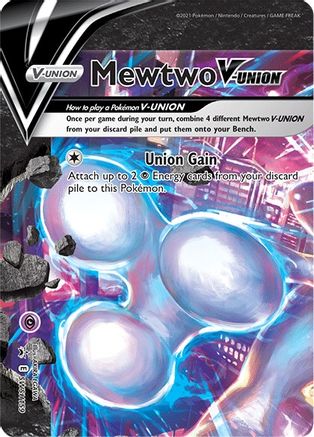 Mewtwo V-UNION - SWSH159 SWSH159/307 - SWSH Sword & Shield Promo Cards Holofoil