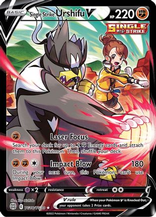 Single Strike Urshifu V TG18/30 - SWSH09 Brilliant Stars Trainer Gallery Holofoil