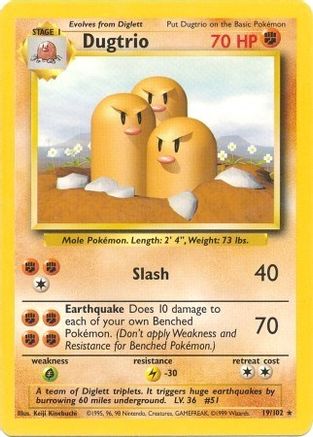 Dugtrio 19/102 - Base Set