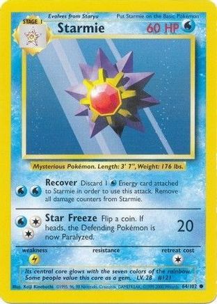 Starmie 64/102 - Base Set