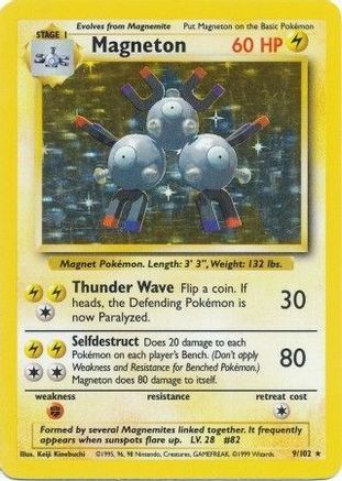 Magneton 9/102 - Base Set Holofoil