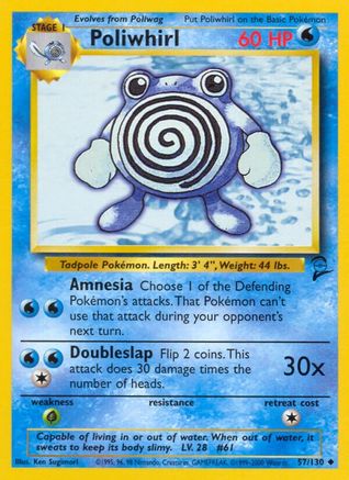 Poliwhirl 57/130 - Base Set 2