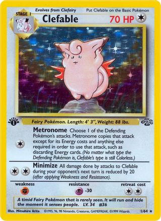 Clefable (1) 1/64 - Jungle Unlimited Holofoil