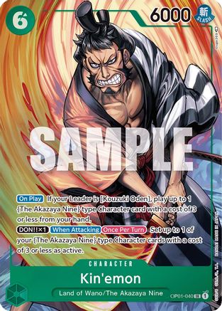 Kin'emon (Parallel) (OP01-040) - Romance Dawn Foil