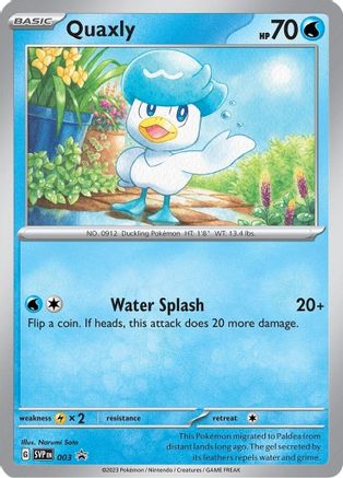 Quaxly - 003 3 - SV Scarlet & Violet Promo Cards Holofoil