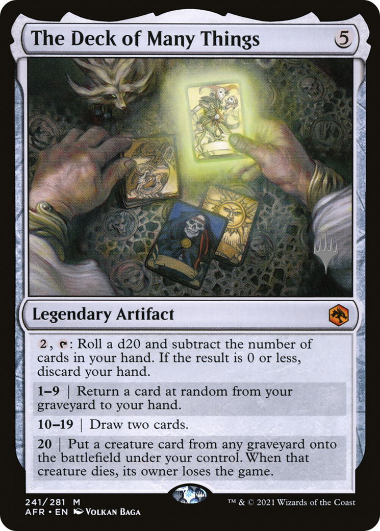 The Deck of Many Things (PPAFR-241P) - Adventures in the Forgotten Realms Promos Foil