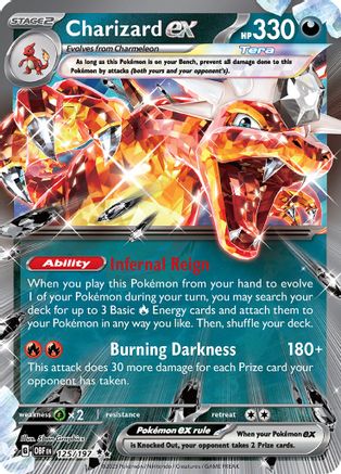 Charizard ex - 125/197 125 - SV03 Obsidian Flames Holofoil