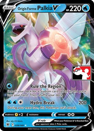 Origin Forme Palkia V 39 - Prize Pack Series Cards Holofoil