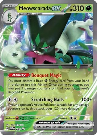 Meowscarada ex - 033 33 - SV Scarlet & Violet Promo Cards Holofoil
