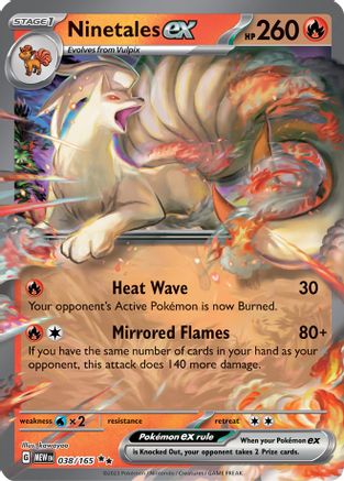 Ninetales ex - 038/165 38 - SV Scarlet & Violet 151 Holofoil