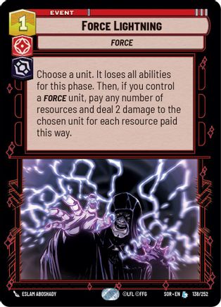 Force Lightning (138/252) - Spark of Rebellion