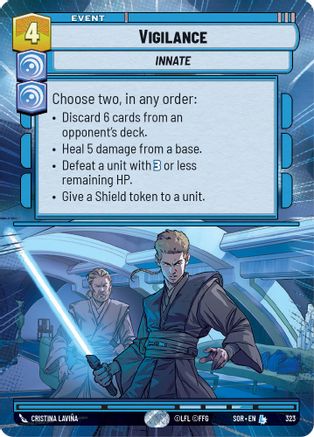 Vigilance (Hyperspace) (323) - Spark of Rebellion Foil